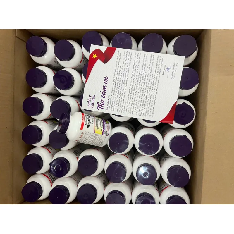 (Hàng CTY mới) Magie Webber Naturals Bisglycinate 200mg Hộp 60 Viên Magnesium 735883