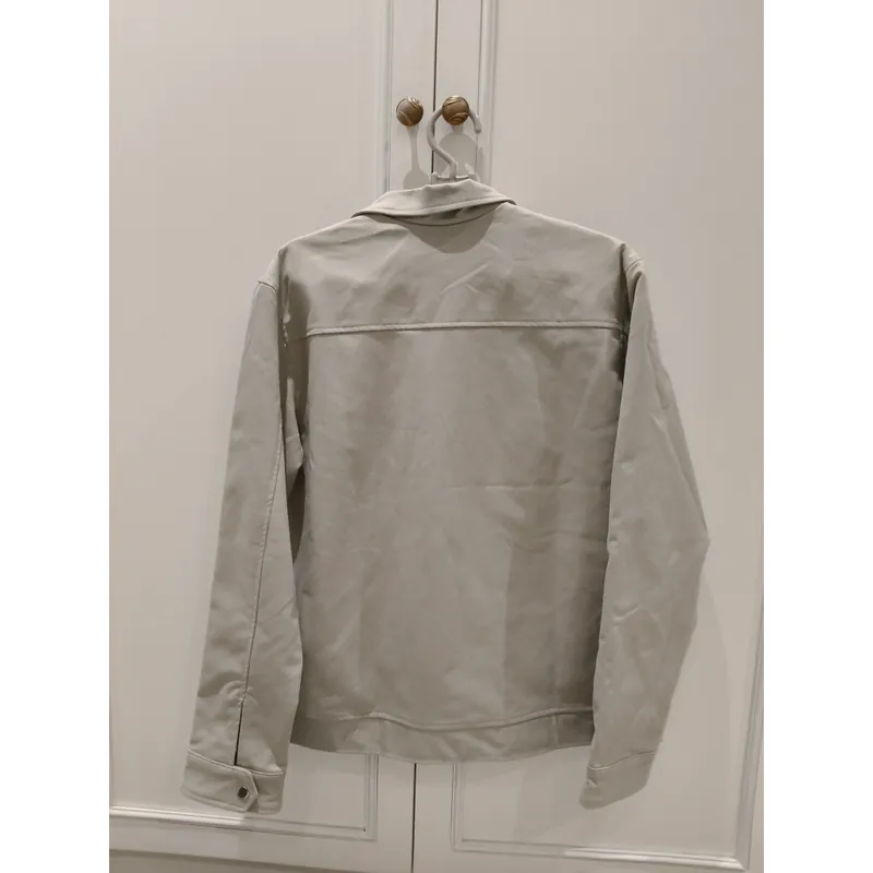 Áo khoác cổ bẻ màu be 697993