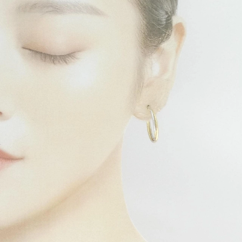 Bông tai hoop 750YG/750WG - Hàng hiệu Authentic 870878