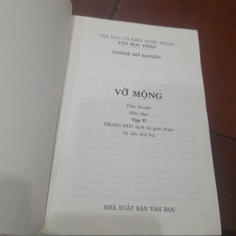 Ônôrê Đơ Banzắc - VỠ MỘNG (trọn bộ 2 tập) 519597