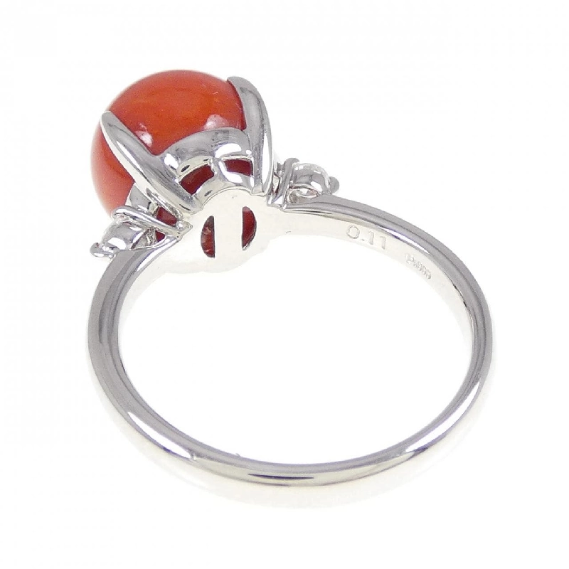 Nhẫn san hô PT900 10.2mm 670342