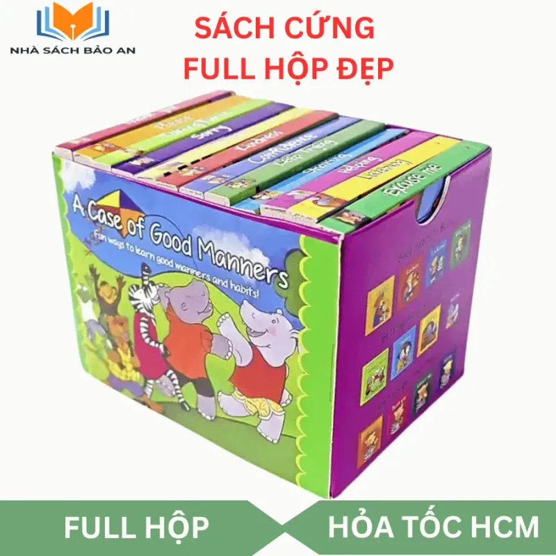 Sách - A case of good manners - 12 books bìa cứng full hộp đẹp, Sách dạy nhân cách cho trẻ 744919