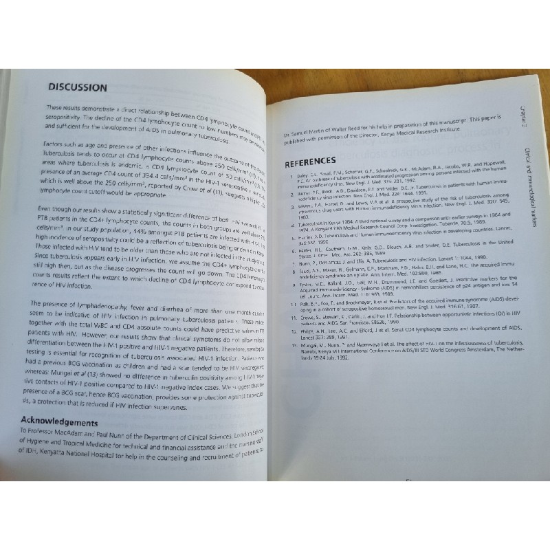 DIAGNOSIS OF TUBERCULOSIS IN HIGH ENDEMIC AREAS : THE PERFORMANCE OF SPUTUM MICROSCOPY, CHEST XRAY AND POLYMERASE CHAIN REACTION - MAARTEN VAN CLEEFF & LYDIA KIVIHYA-NDUGGA 120283