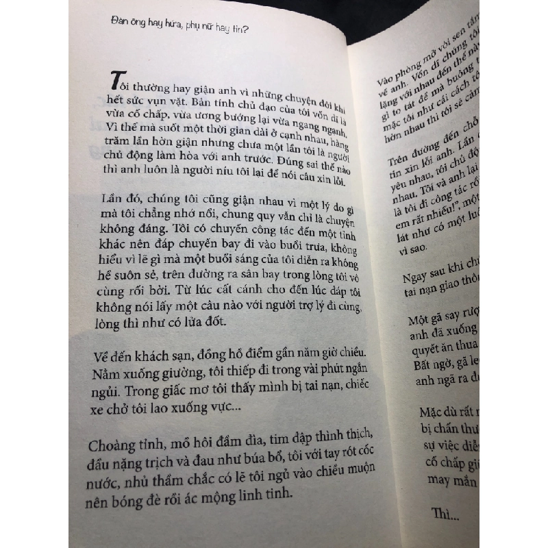 Đàn ông hay hứa Phụ nữ hay tin? 2017 mới 85% bẩn nhẹ bụng sách Tuệ Nghi HPB1207 VĂN HỌC 185043