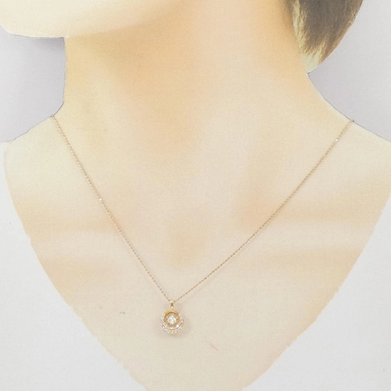 K18PG Dây chuyền kim cương 0.166CT - Hàng hiệu Chính hãng 858348