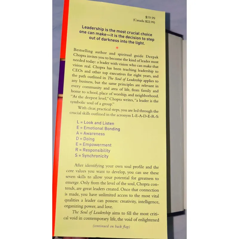 The Soul of Leadership: Unlocking Your Potential for Greatness (hardcover) 748351