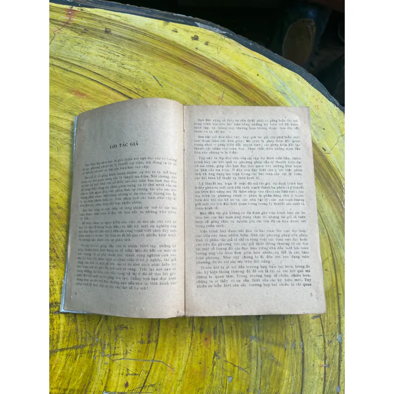 MỞ ĐẦU LÝ THUYẾT MA TRẬN - R. BELLMAN 733122