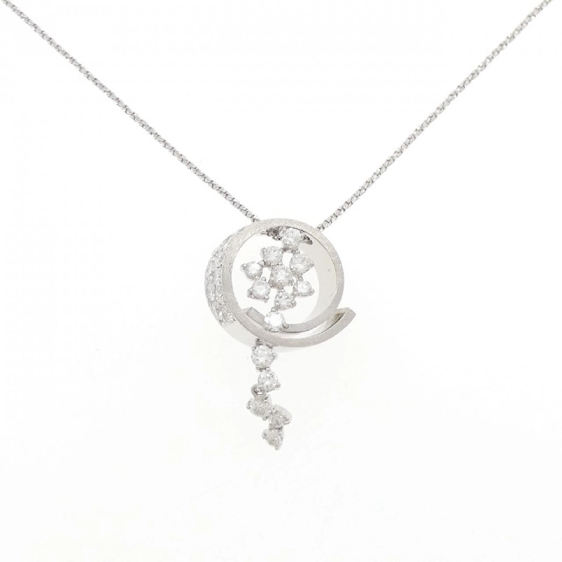 K18WG Dây chuyền kim cương 1.04CT - Hàng hiệu Chính hãng 858123