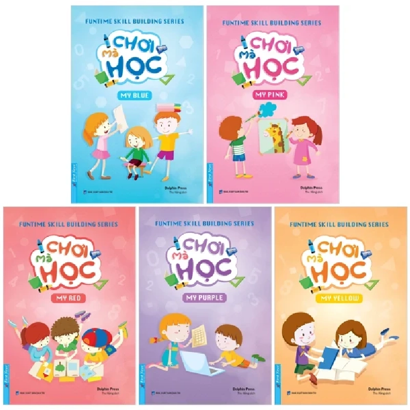 Funtime Skill Building Series - Chơi Mà Học (Bộ 5 Cuốn) - Dolphin Press (Mới 100%) Kiến thức, kỹ năng sống cho trẻ, First News - SÁCH ĐẠI HỌC 491068