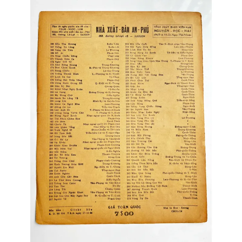 Tờ Nhạc Xưa 1956: NGÀY TƯƠI SÁNG - Nhật Bằng & Nguyễn Hiền (NXB An Phú) 728088