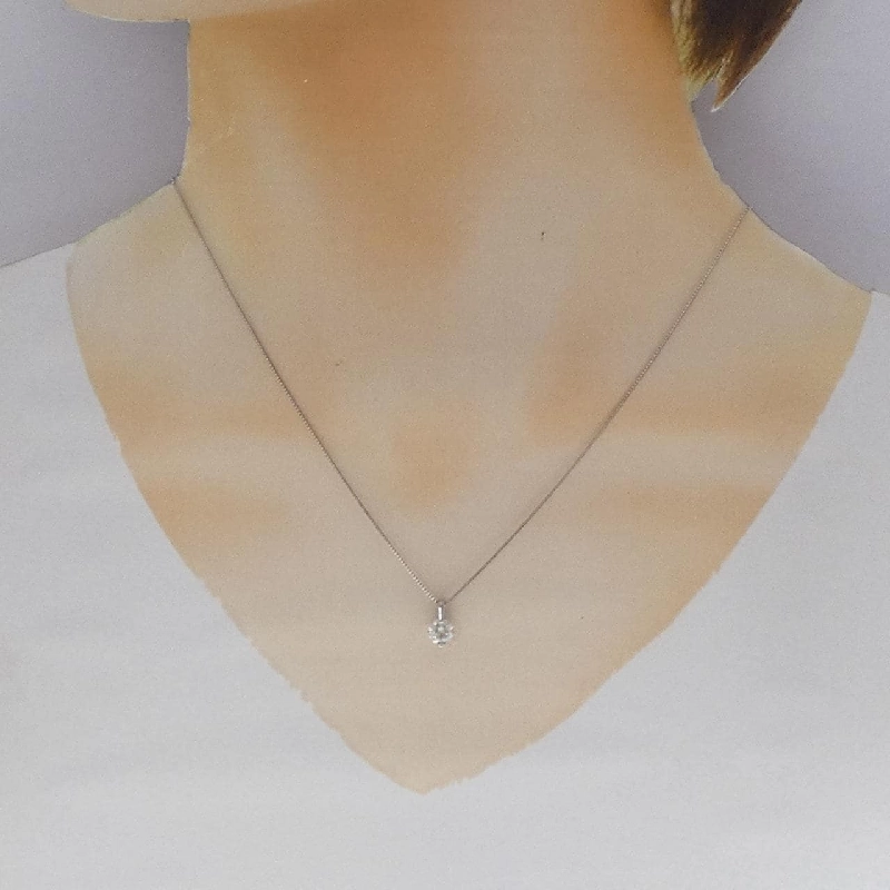 Dây chuyền kim cương Solitaire PT950/PT850 0.576CT - Hàng hiệu Chính hãng 857449