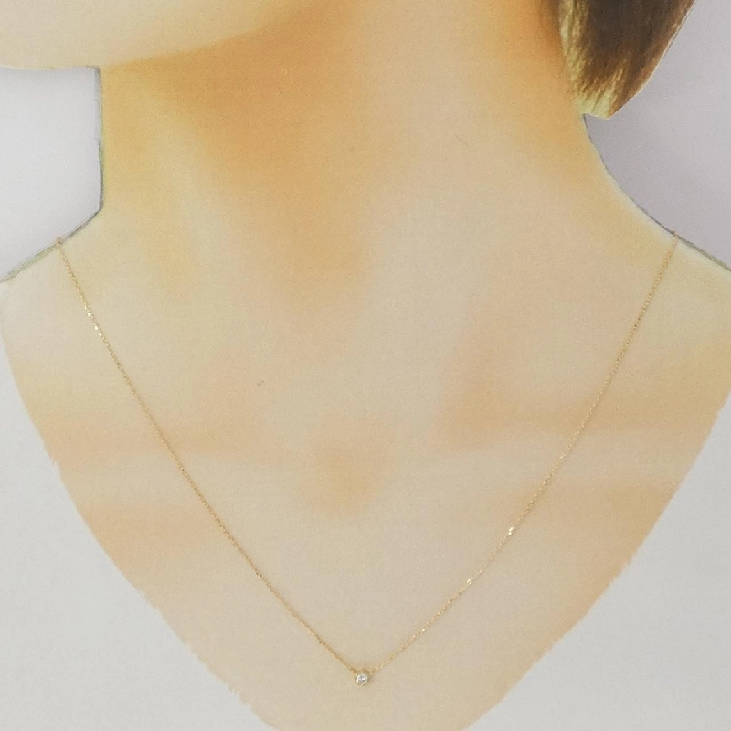 K18YG Dây chuyền kim cương - Hàng hiệu Authentic 858594