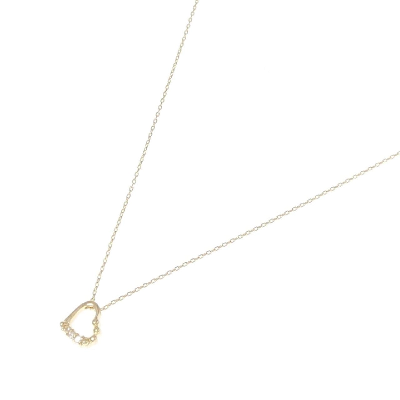 K18YG Mặt Dây Chuyền Hình Trái Tim Đính Kim Cương - Hàng hiệu Chính Hãng 863097