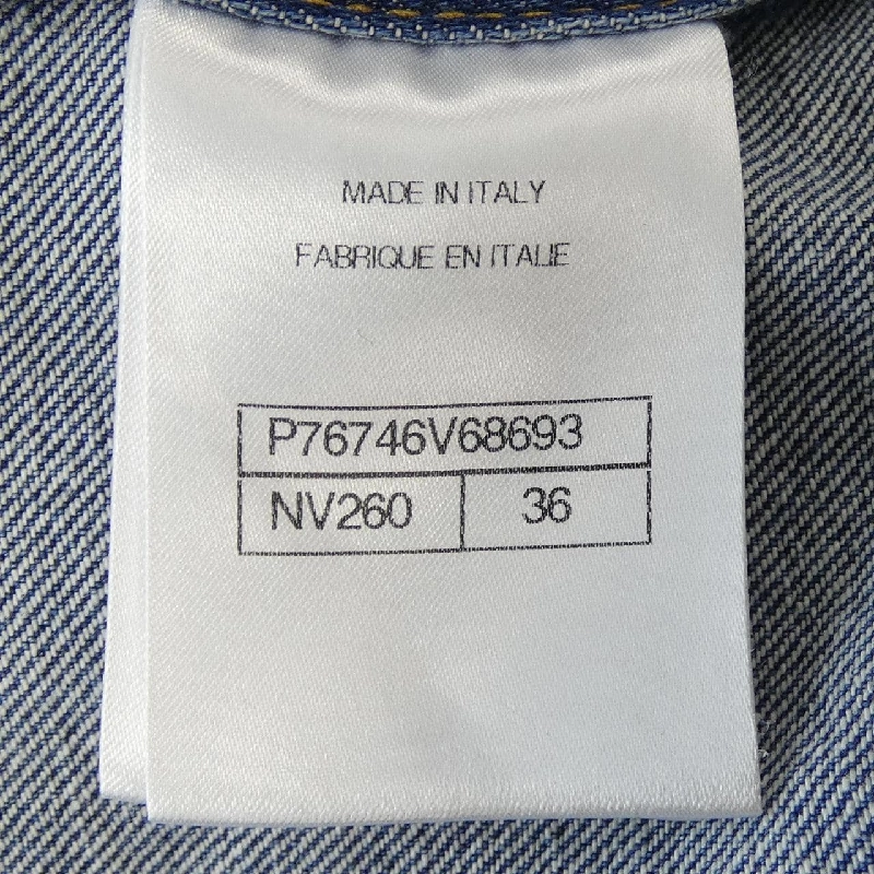 CHANEL LOOK12 P76746V68693 Áo khoác denim - Hàng hiệu Authentic 820639