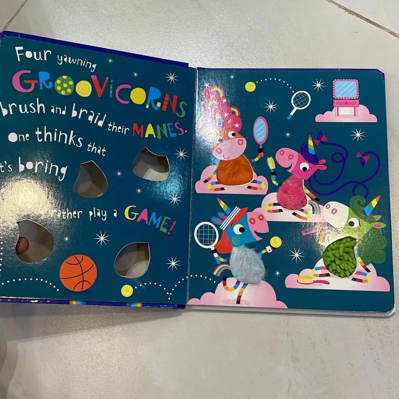 NGOẠI VĂN tiếng anh trẻ em : Goodnight little Groovicorns - sách đẹp bìa cứng  1027556