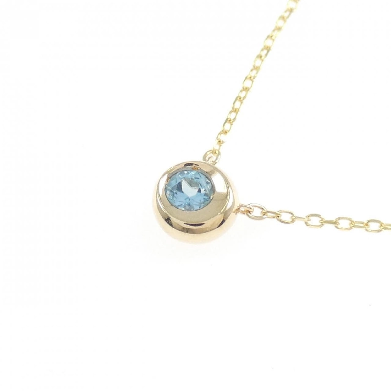 K10YG Blue Topaz Necklace - Hàng hiệu Authentic 858240