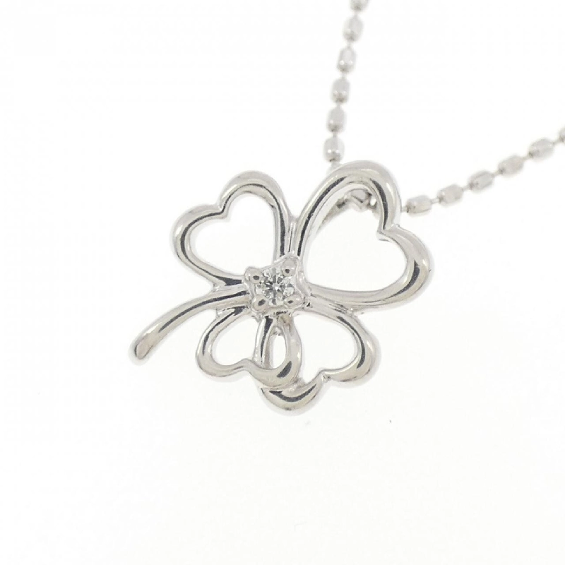 Dây chuyền kim cương PT900/PT850 hình cỏ ba lá 0.01CT - Hàng hiệu chính hãng 859341