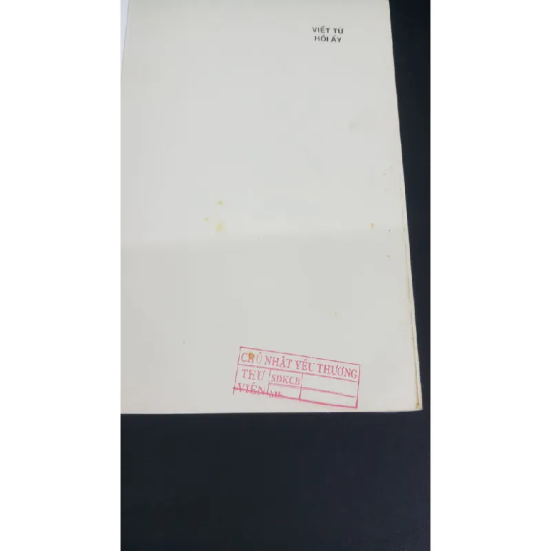 Viết từ hồi ấy 1 mới 80% ố vàng có dấu mộc trang đầu 2017 HCM2811 Ba Thợ Tiện VĂN HỌC 338933