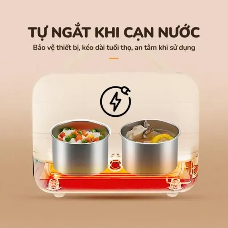 UNIE UEB01 – Hộp cơm điện 2 tầng 4 ngăn, ăn ngon như ở nhà 927027