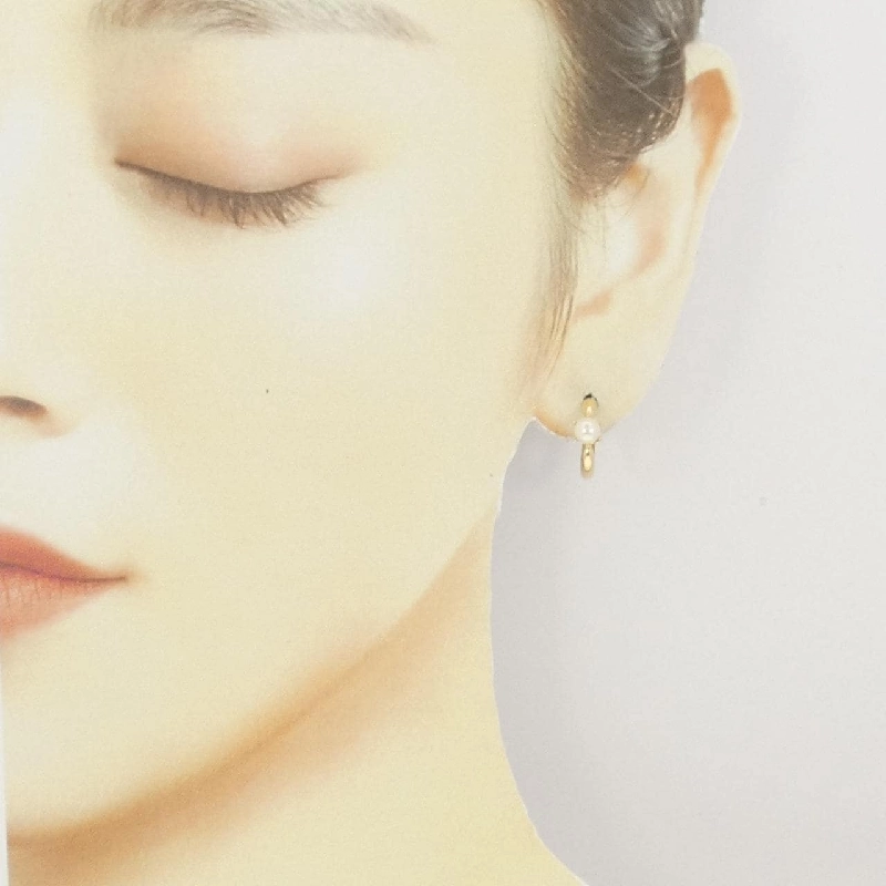 K18YG Bông tai ngọc trai Akoya - Hàng hiệu Authentic 868812