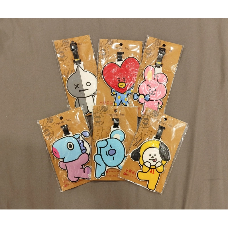 BTS BT21 Thẻ gắn tên vali, cặp sách, túi 353319