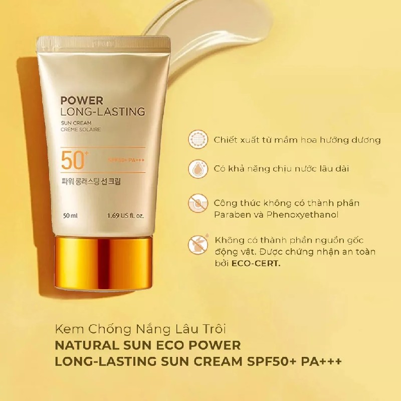 KEM CHỐNG NẮNG THEFACESHOP natural suneco power 50  11262