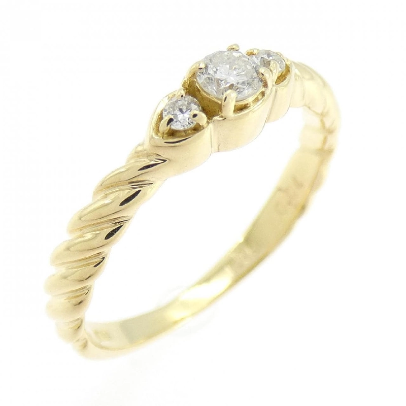 Nhẫn kim cương K18YG 0.10CT 666919