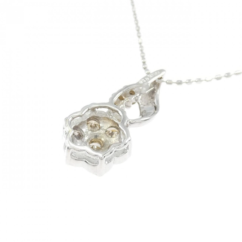 K18WG Hoa Nhẫn Kim Cương Dây Chuyền 0.50CT - Hàng hiệu Chính Hãng 858408