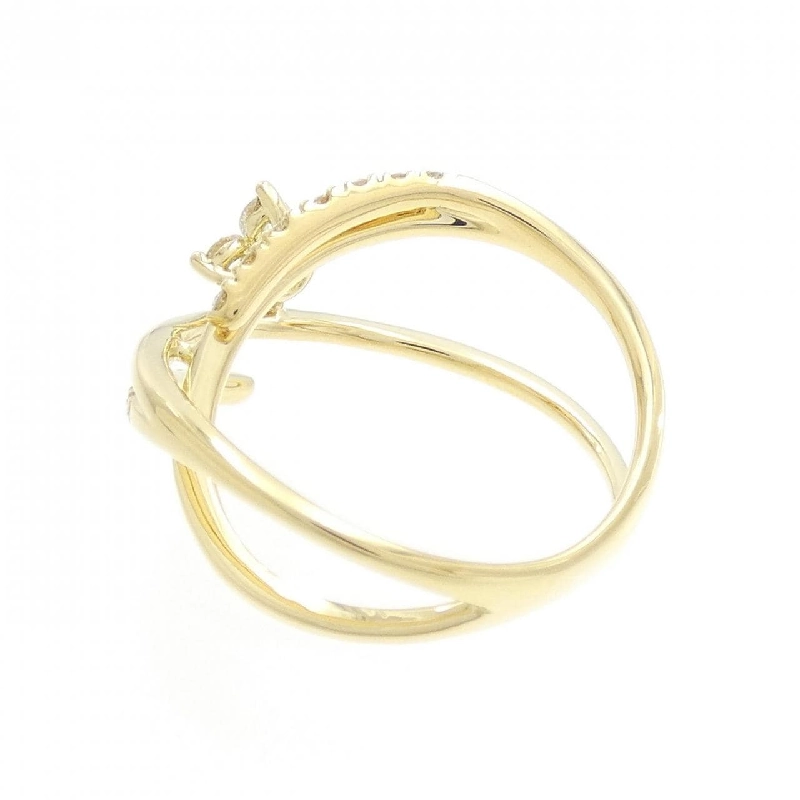 Nhẫn kim cương hoa K18YG 0.29CT 670862