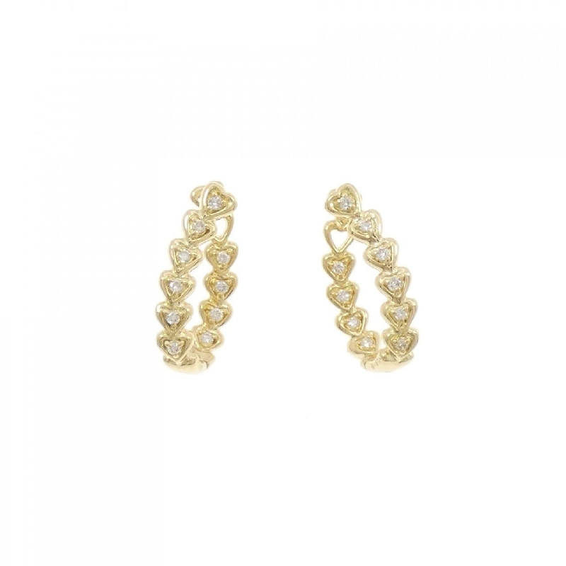K18YG Bông tai kim cương hình trái tim 0.20CT - Hàng hiệu Chính hãng 862883