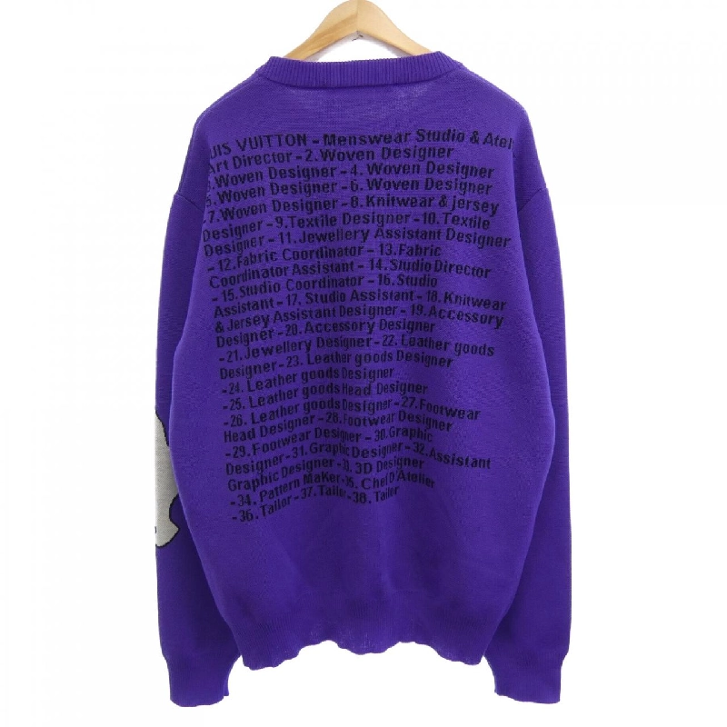 Louis Vuitton LOUIS VUITTON Studio Jacquard Crew Neck HNN93WZLL Áo len - Hàng hiệu Chính hãng 887555