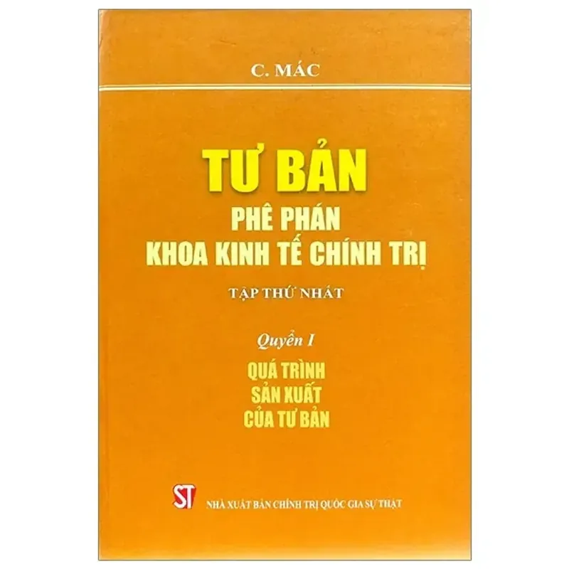 Tư Bản Phê Phán Khoa Kinh Tế Chính Trị 1018799