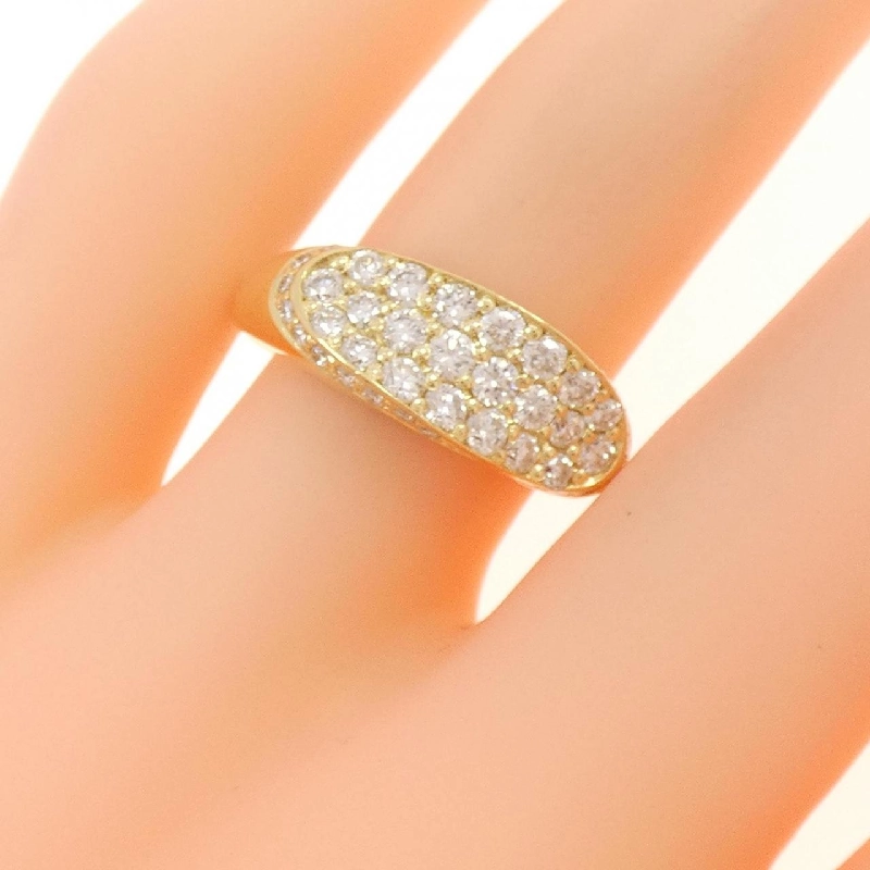 Nhẫn kim cương Pavé K18YG 0.80CT 673355