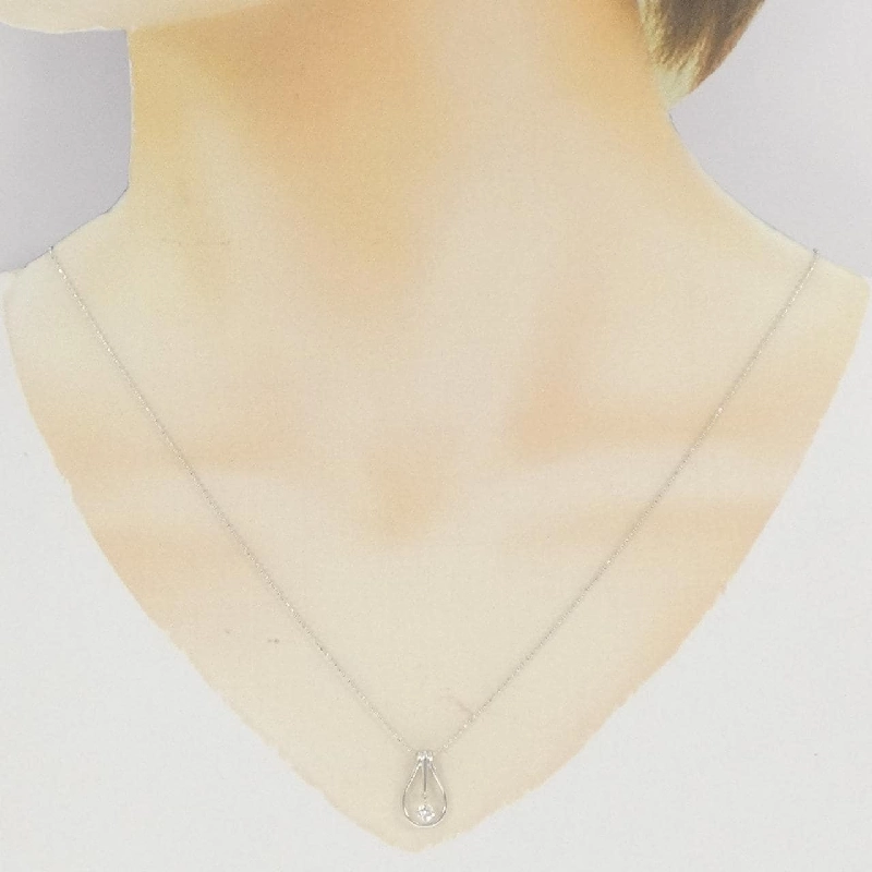 K18WG Dây chuyền kim cương 0.10CT - Hàng hiệu Chính hãng 862761