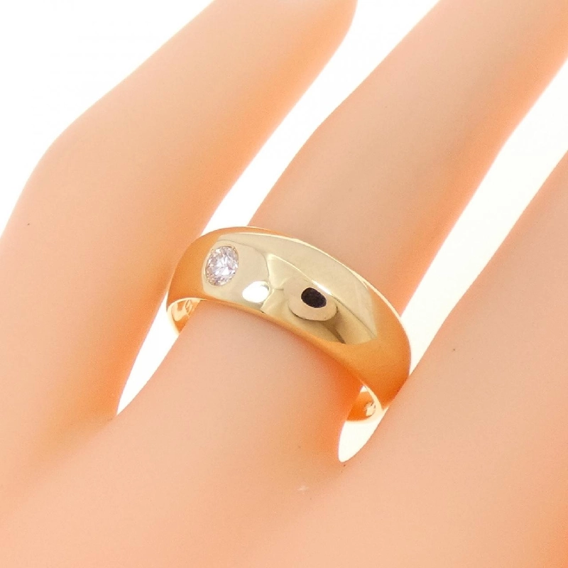 Nhẫn kim cương K18YG 0.12CT 668508