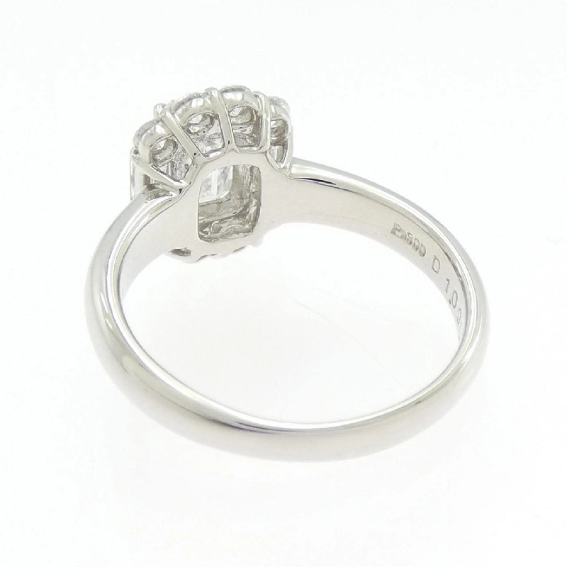 Nhẫn kim cương PT900 1.090CT F SI2 cắt hình Emerald - Hàng hiệu Authentic 874004