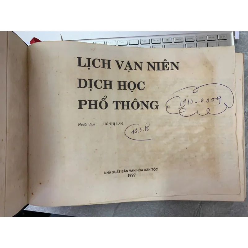 LỊCH VẠN NIÊN DỊCH HỌC PHỔ THÔNG - HỒ THỊ LAN (DỊCH) 718294
