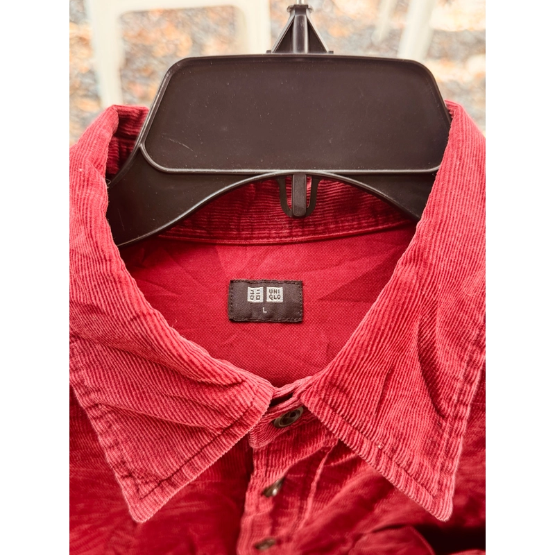 Áo sơ mi Uniqlo nhung tăm 451920