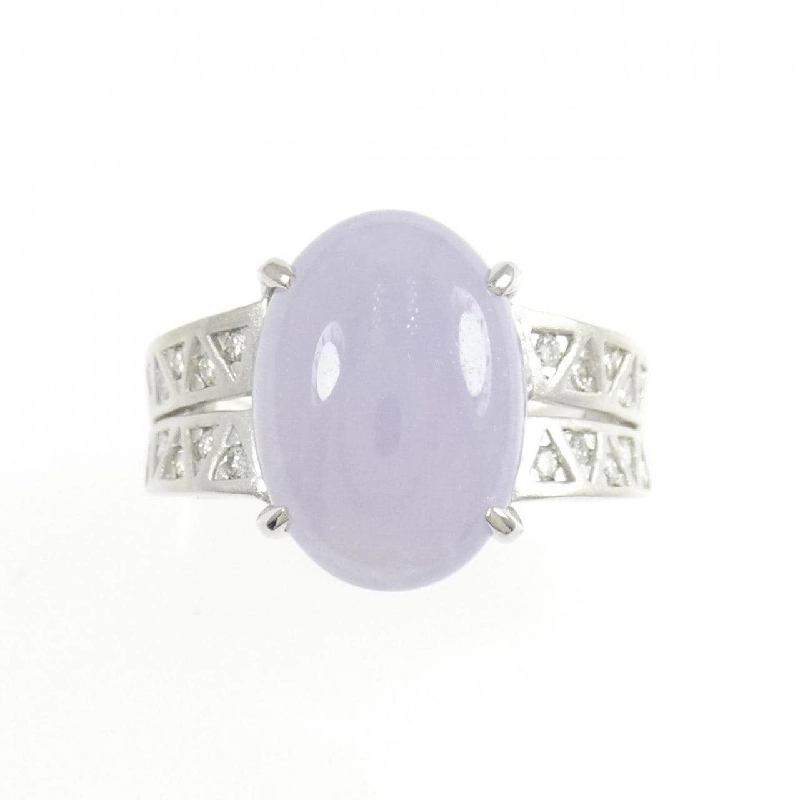 Nhẫn PT900 Ngọc Bích Tím 5.534CT - Hàng hiệu Chính hãng 851249