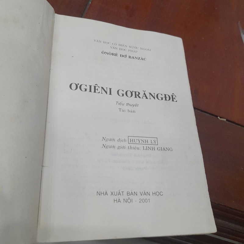 Ônôrê Đơ Banzăc - ƠGIÊNI GƠRĂNGĐÊ 447126