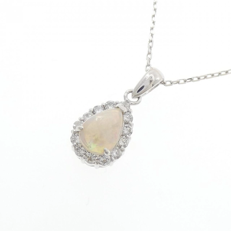 K18WG Opal Necklace 0.41CT - Hàng hiệu Authentic 857095