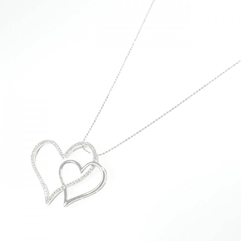 K18WG Dây chuyền trái tim kim cương 0.40CT - Hàng hiệu Chính hãng 855783