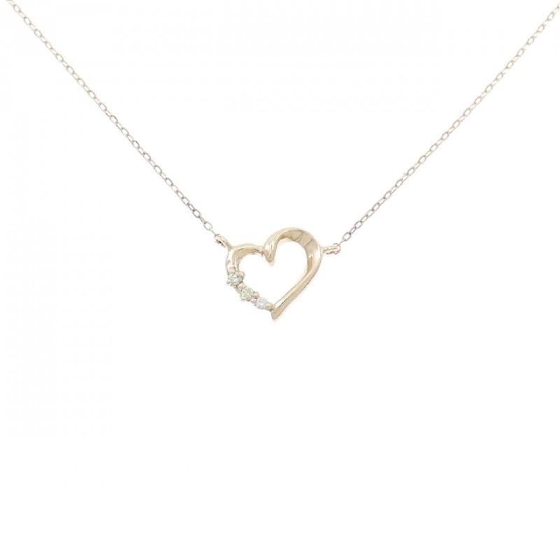 K10YG Dây chuyền kim cương hình trái tim - Hàng hiệu Authentic 856312