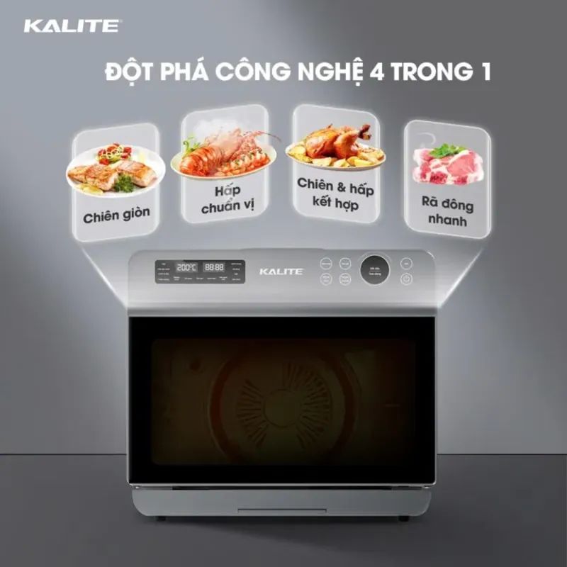 Nồi chiên hơi nước KALITE STEAM ULTRA 360, dung tích 20l, 4in 715938