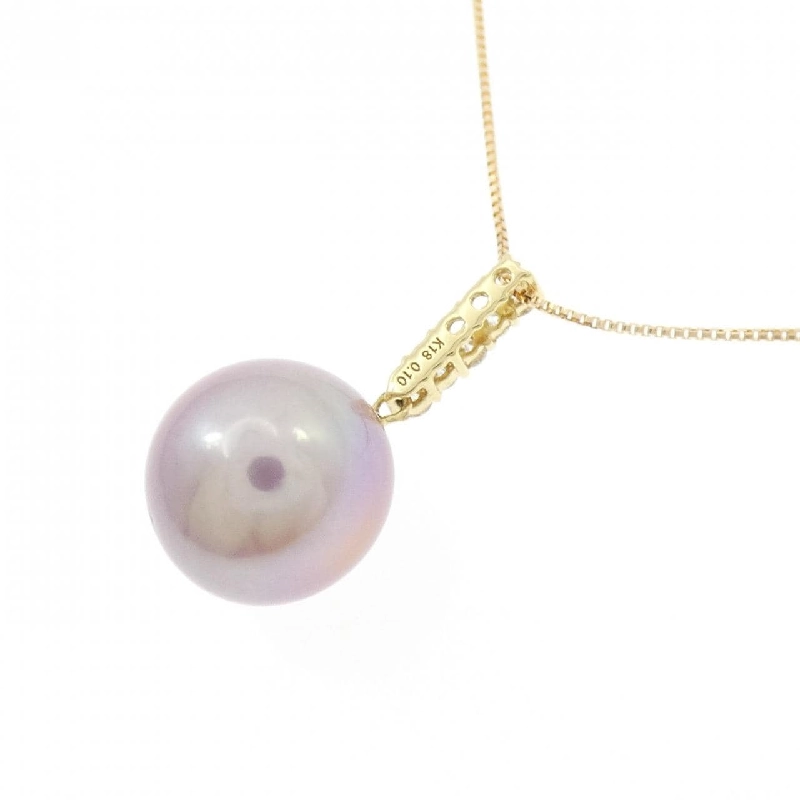 K18YG Vòng cổ ngọc trai nước ngọt 10.5mm - Hàng hiệu Chính hãng 857634