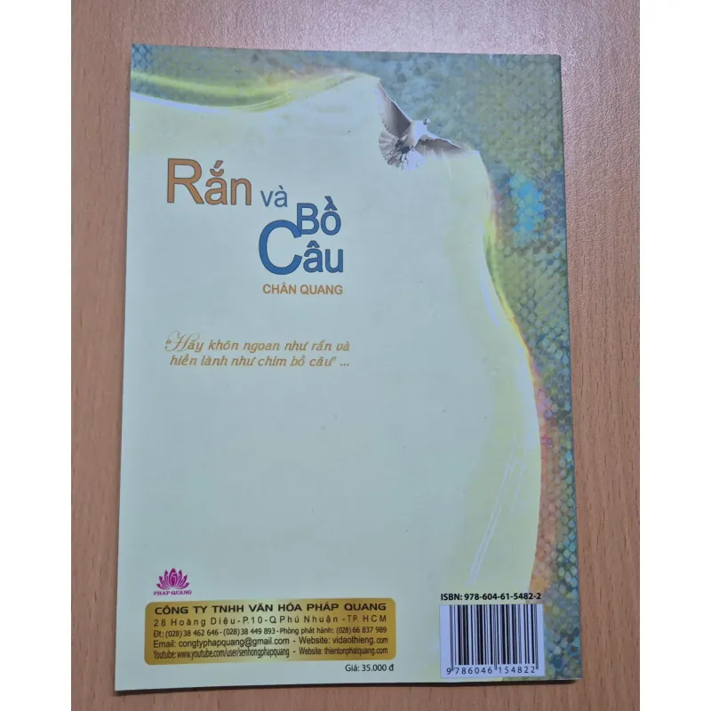 [SÁCH PHẬT GIÁO CHỈ TẶNG KHÔNG BÁN] RẮN VÀ BỒ CÂU (SNAKES & DOVES) 998284