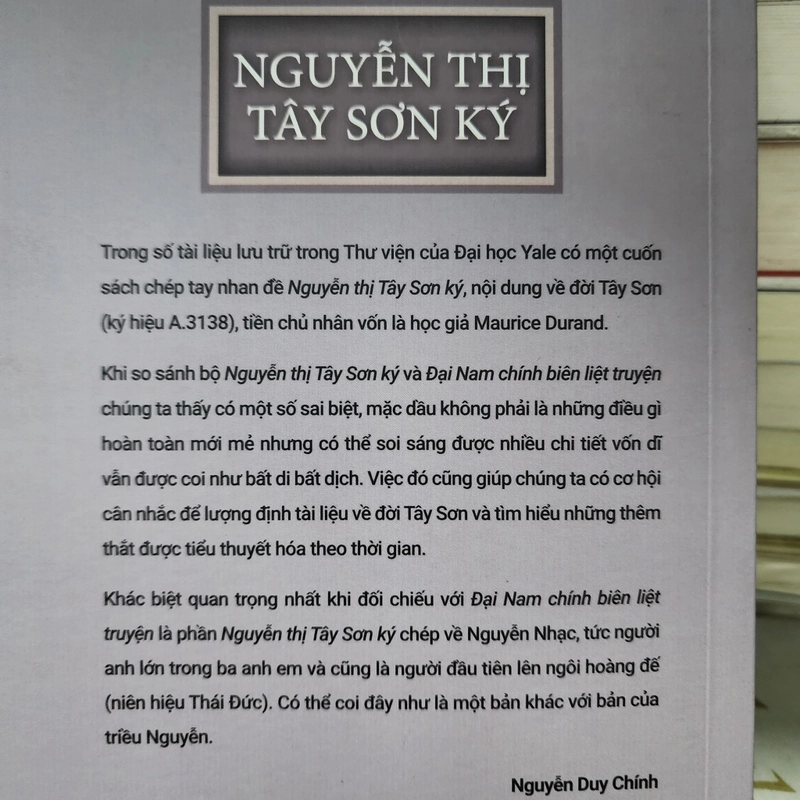 Nguyễn Thị Tây Sơn ký | Nguyễn Duy Chính 551557