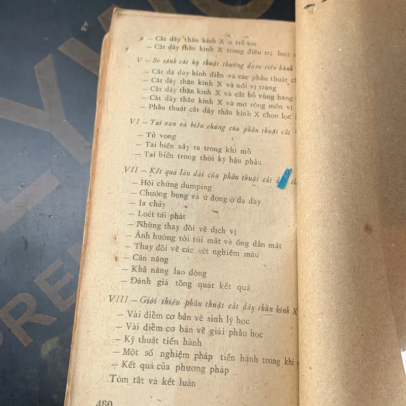 Phấu thuật cắt thần kinh X trong điều trị loét dạ dày, TÁ TRÀNG  598996