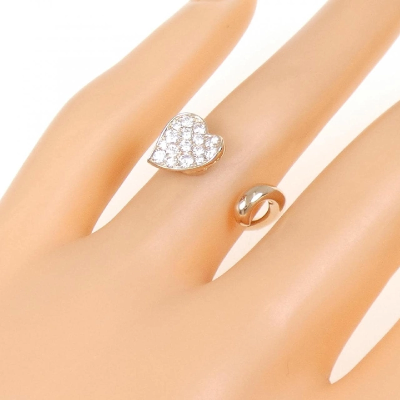 Nhẫn kim cương hình trái tim K18PG 0.29CT 673292