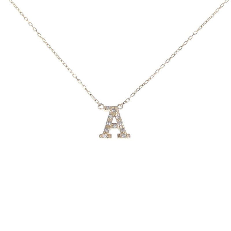 K10YG Chữ cái A Dây chuyền kim cương 0.05CT - Hàng hiệu Chính hãng 857662